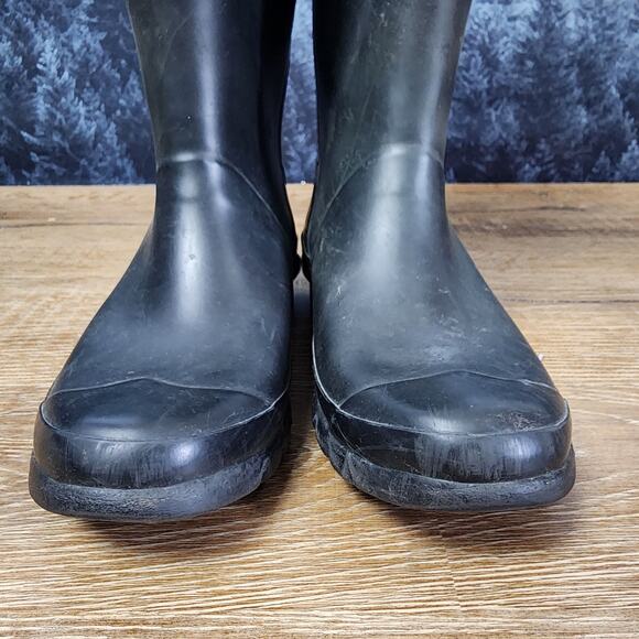 Hunter Original Huntress Waterproof Tall Black Rain Boots | US 5M/6F - Picture 5 of 12